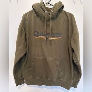 Large Quiksilver hoodie dark green